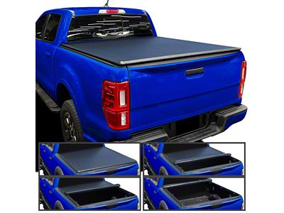 Roll Up Tonneau Cover; Black (19-23 Ranger)