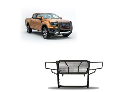 Rugged Heavy Duty Grille Guard; Black (19-23 Ranger)