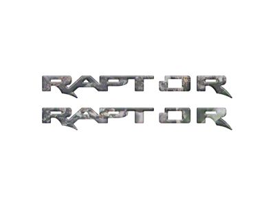 Running Board Emblem Overlays; Camouflage (24-25 Ranger Raptor)