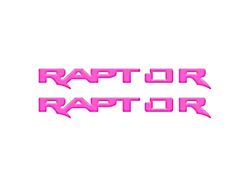 Running Board Emblem Overlays; Hot Pink (24-26 Ranger Raptor)