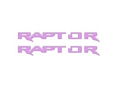 Running Board Emblem Overlays; Lavender Purple (24-25 Ranger Raptor)