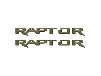 Running Board Emblem Overlays; Shelter Green (24-25 Ranger Raptor)