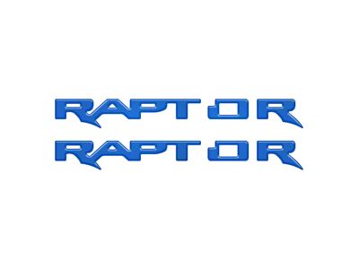 Running Board Emblem Overlays; Velocity Blue (24-25 Ranger Raptor)