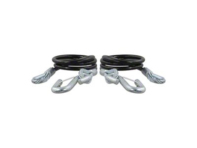 Safety Cables with Snap Hooks; 44-1/2-Inch; 5,000 lb.