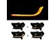 Sequential LED DRL Bar Projector Headlights; Matte Black Housing; Smoked Lens (19-23 Ranger XL, XLT)