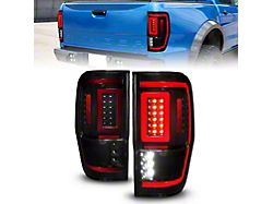 Sequential LED Tail Lights; Black Housing; Smoked Lens (19-23 Ranger)