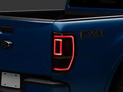 Sequential LED Tail Lights; Black Housing; Smoked Lens (19-23 Ranger)