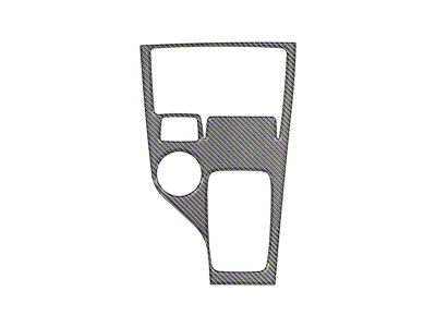 Shift Surround Accent Trim; Domed Carbon Fiber (19-23 4WD Ranger)