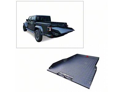 Slide Tray; Textured Black (19-25 Ranger)