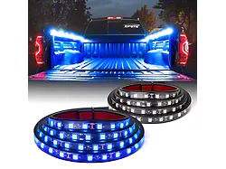 Spire 2 Series LED Truck Bed Light Strips; Blue (Universal; Some Adaptation May Be Required)