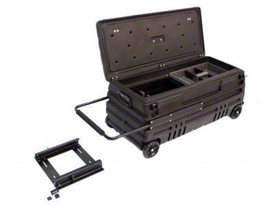 Squad Box Storage Tote with Manual Latch and Slide Bracket
