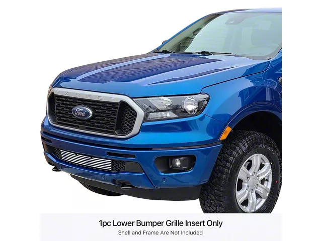 Lowere 90 Ranger Ranger Stainless Steel Billet Lower Bumper Grille Overlay; Polished (19 ...
