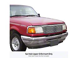 Stainless Steel Billet Upper Grille; Polished (93-97 2WD Ranger)