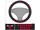 Steering Wheel Cover with Chicago Bulls Logo; Black (Universal; Some Adaptation May Be Required)