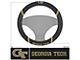Steering Wheel Cover with Georgia Tech Logo; Black (Universal; Some Adaptation May Be Required)