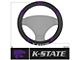Steering Wheel Cover with Kansas State University Logo; Black (Universal; Some Adaptation May Be Required)