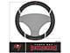 Steering Wheel Cover with Tampa Bay Buccaneers Logo; Black (Universal; Some Adaptation May Be Required)