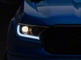 Switchback LED DRL Projector Headlights; Black Housing; Clear Lens (19-23 Ranger w/ Factory Halogen Headlights)