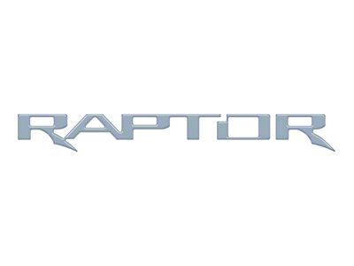 Tailgate Emblem Insert Letters; Azure Gray (24-25 Ranger Raptor)