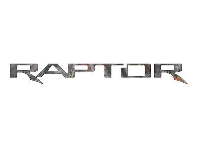 Tailgate Emblem Insert Letters; Camouflage (24-25 Ranger Raptor)