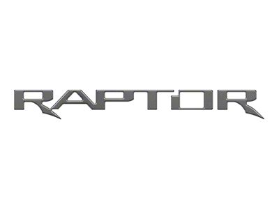 Tailgate Emblem Insert Letters; Carbonized Gray (24-25 Ranger Raptor)