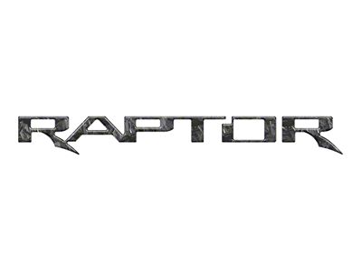 Tailgate Emblem Insert Letters; Forged Carbon Fiber (24-25 Ranger Raptor)