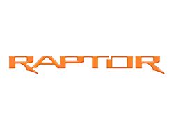 Tailgate Emblem Insert Letters; Gloss Orange (24-26 Ranger Raptor)