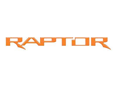 Tailgate Emblem Insert Letters; Gloss Orange (24-25 Ranger Raptor)