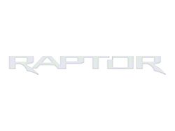 Tailgate Emblem Insert Letters; Gloss White (24-26 Ranger Raptor)
