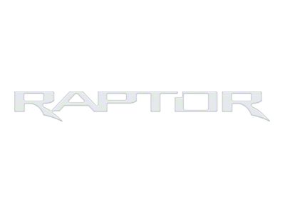 Tailgate Emblem Insert Letters; Gloss White (24-25 Ranger Raptor)