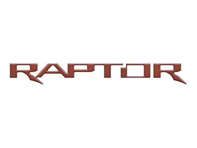 Tailgate Emblem Insert Letters; Hot Pepper Red (24-25 Ranger Raptor)