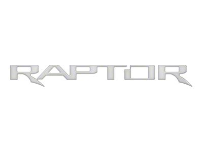 Tailgate Emblem Insert Letters; Iconic Silver (24-25 Ranger Raptor)