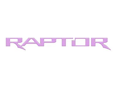 Tailgate Emblem Insert Letters; Lavender Purple (24-25 Ranger Raptor)
