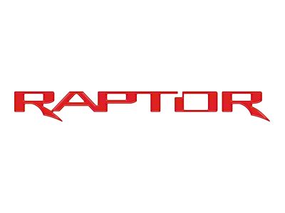 Tailgate Emblem Insert Letters; Matte Red (24-25 Ranger Raptor)