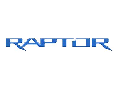 Tailgate Emblem Insert Letters; Velocity Blue (24-25 Ranger Raptor)