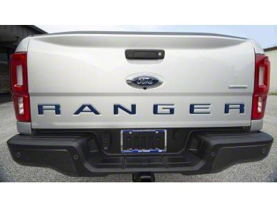 Tailgate Insert Letters; Blue Jeans Metallic (19-23 Ranger)