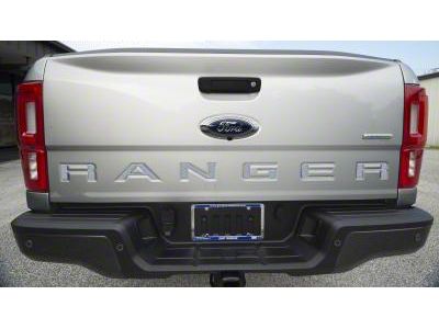 Tailgate Insert Letters; Brushed Silver (19-23 Ranger)