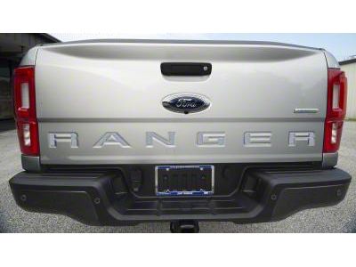 Tailgate Insert Letters; Brushed Silver (19-23 Ranger)