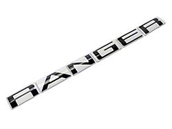 Tailgate Insert Letters; Gloss Black (19-23 Ranger)
