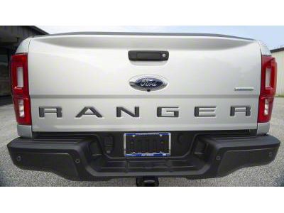 Tailgate Insert Letters; Gun Metal (19-23 Ranger)