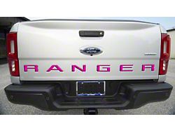 Tailgate Insert Letters; Hot Pink (19-23 Ranger)