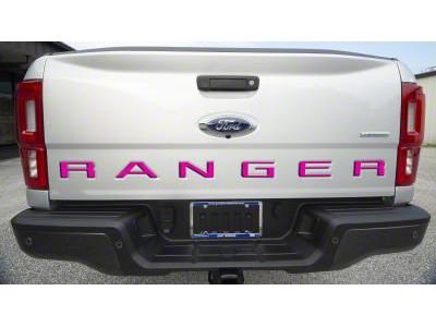 Tailgate Insert Letters; Hot Pink (19-23 Ranger)