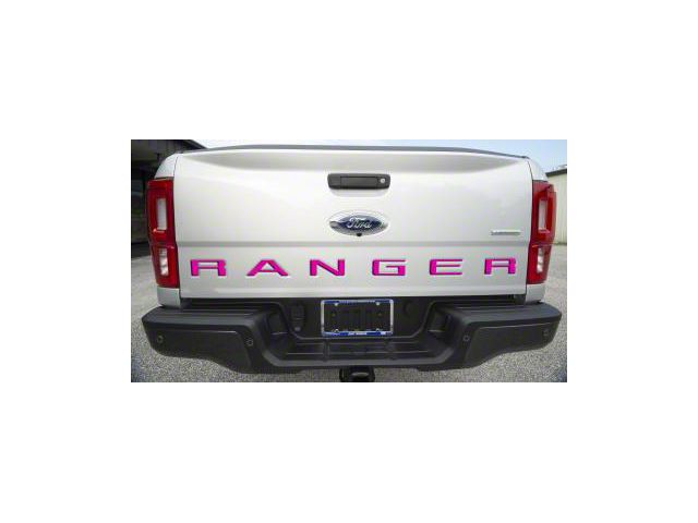 Tailgate Insert Letters; Hot Pink (19-23 Ranger)