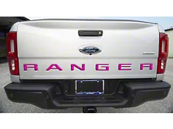 Tailgate Insert Letters; Hot Pink (19-23 Ranger)