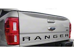 Tailgate Insert Letters; Matte Black (19-23 Ranger)