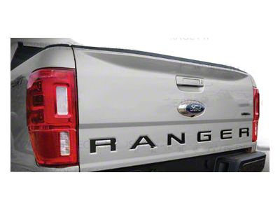 Tailgate Insert Letters; Matte Black (19-23 Ranger)