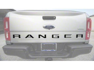 Tailgate Insert Letters; Matte Black (19-23 Ranger)