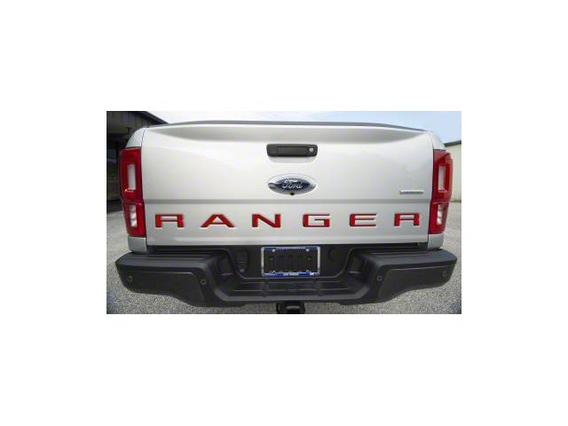 Tailgate Insert Letters; Matte Red (19-23 Ranger)