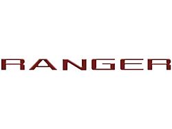 Tailgate Insert Letters; Rapid Red (19-23 Ranger)