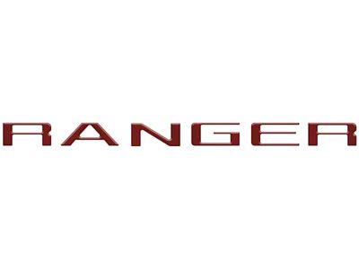 Tailgate Insert Letters; Rapid Red (19-23 Ranger)